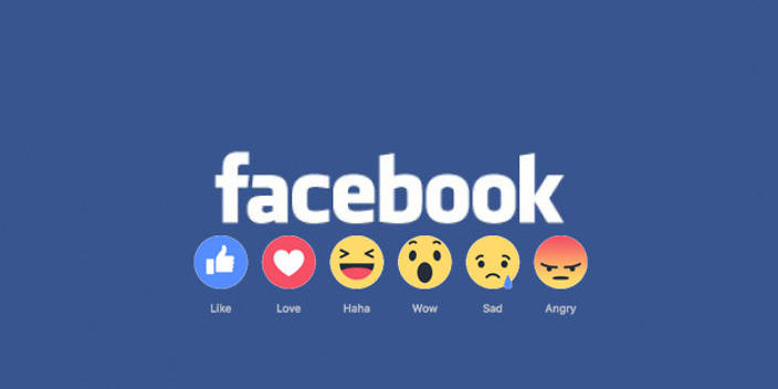 Facebook logo with emojis - illustration for facebook page building essentials