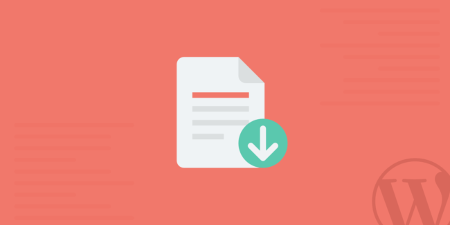 file download image with wordpress logo to illustrate why wordpress download file instead of load